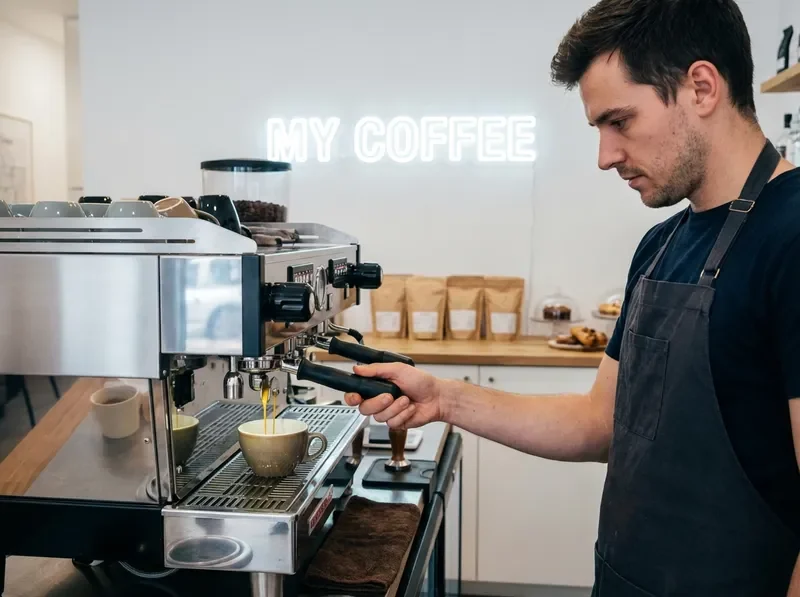 בריסטה בעבודה