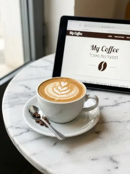 קפוצ'ינו עם אמנות לאטה