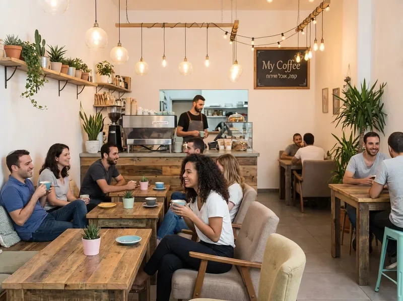 פנים בית הקפה